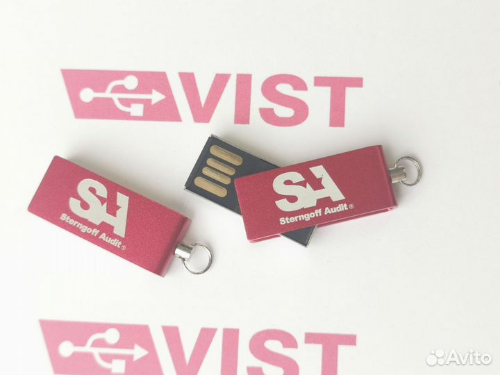 Флешка металлическая под гравировку от 15 шт MT229