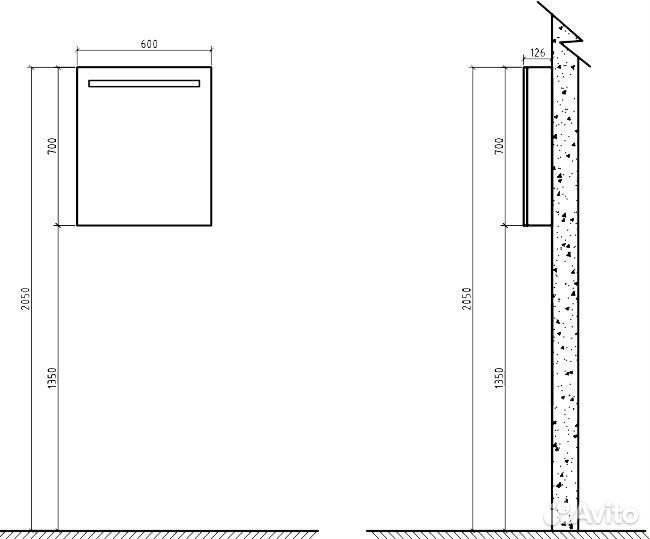 Зеркало-шкаф BelBagno SPC-1A-DL-BL-600