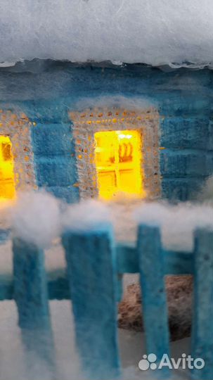 Новогодние поделки. Домик в деревне