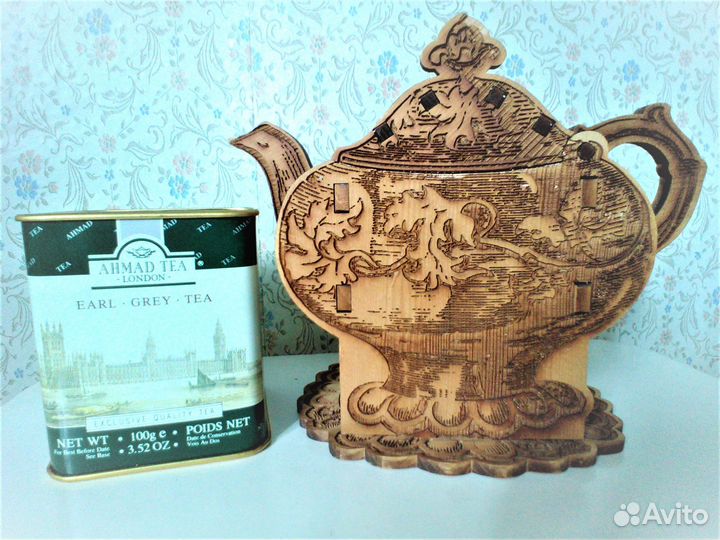 Банка, коробка для чая ручной работы из дерева