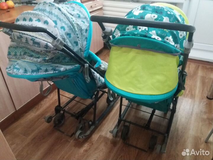 Санки коляска на колесах