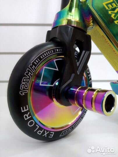 Трюковой самокат explore flaminia deluxe неохром