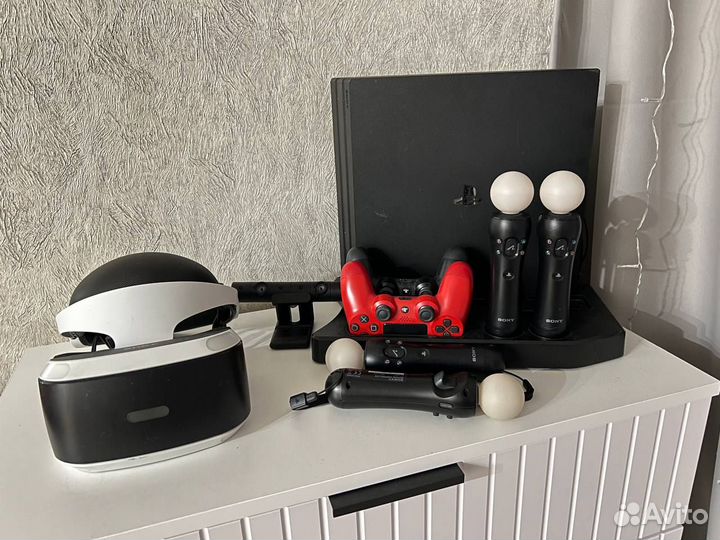 Sony ps4 pro 1tb + VR полный комплект