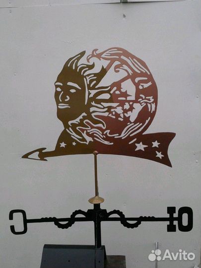 Флюгер.солнце и луна