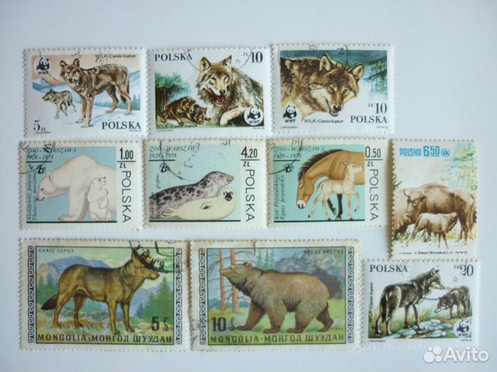 Почт. марки: флора, фауна, живопись