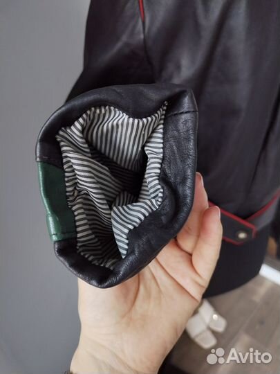 Винтажная кожаная куртка