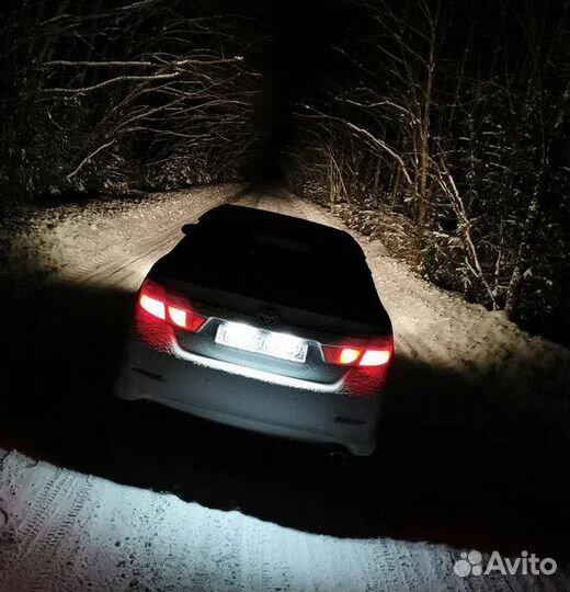 Диодная подсветка номера camry, corolla
