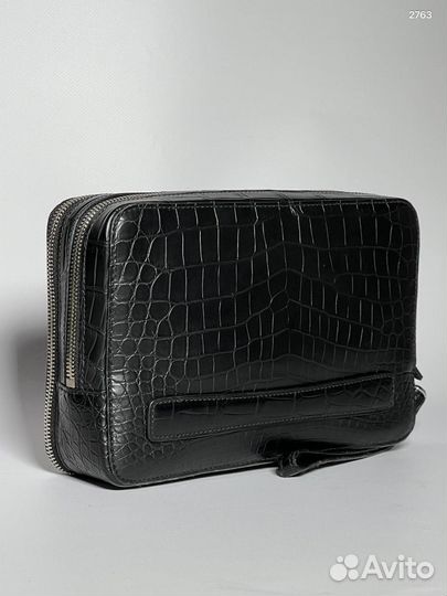 Клатч мужской из кожи крокодила