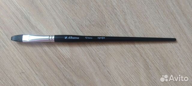 Кисть плоская белка 12