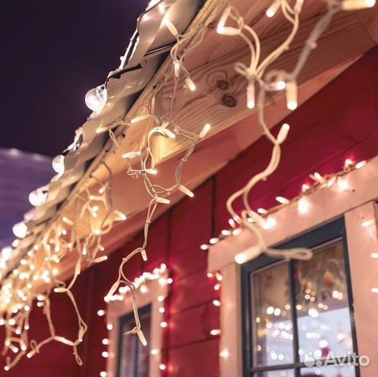 Светодиодная гирлянда бахрома уличная