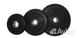 Диск обрезиненный Barbell 1,25 кг (втулка)