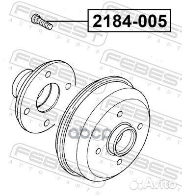 Шпилька колесная 2184005 Febest