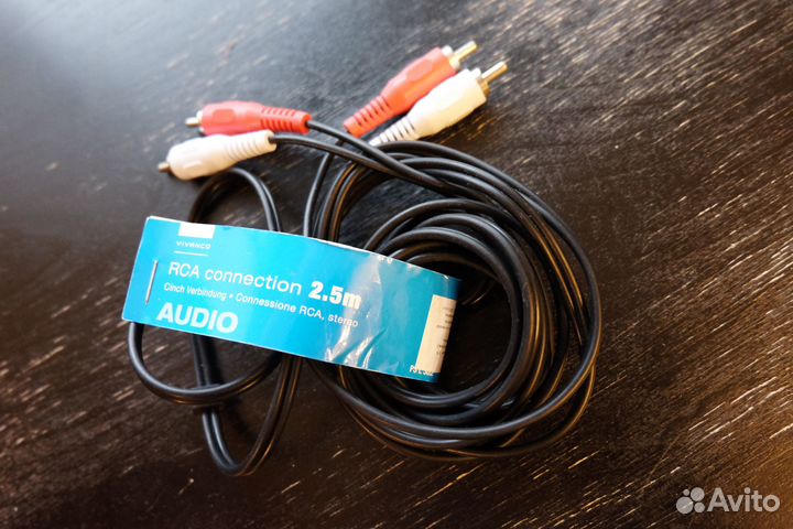 Кабель Vivanco 2х2 rca 2.5 m