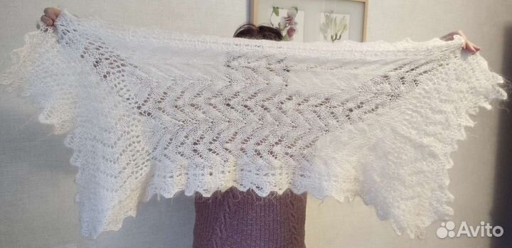 Пуховый шарф