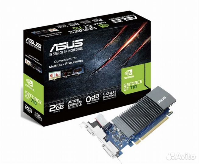 Видеокарта asus GeForce GT 710 Silent LP 2GB