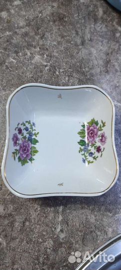 Салатник, тарелка СССР 1964г. 15*15*5 см