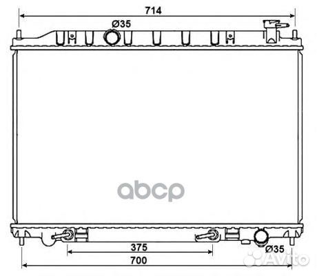 Радиатор nissan Murano 3.5 4x4 03/05- 53407 NRF