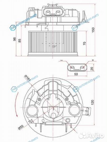 ST-7701056965 Мотор отопителя салона renault megan