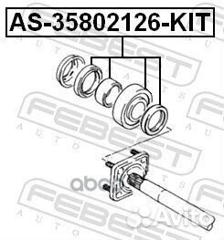 AS-35802126-KIT к-кт подшипника ступ. зад. Suz