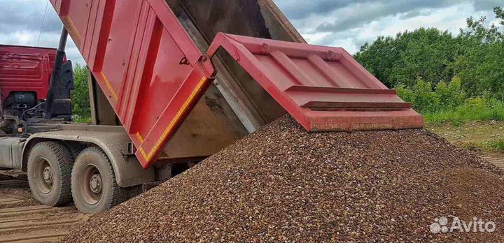 Щебень гравийный фракция 5-20