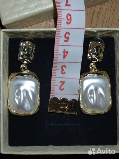 Серьги под жемчуг