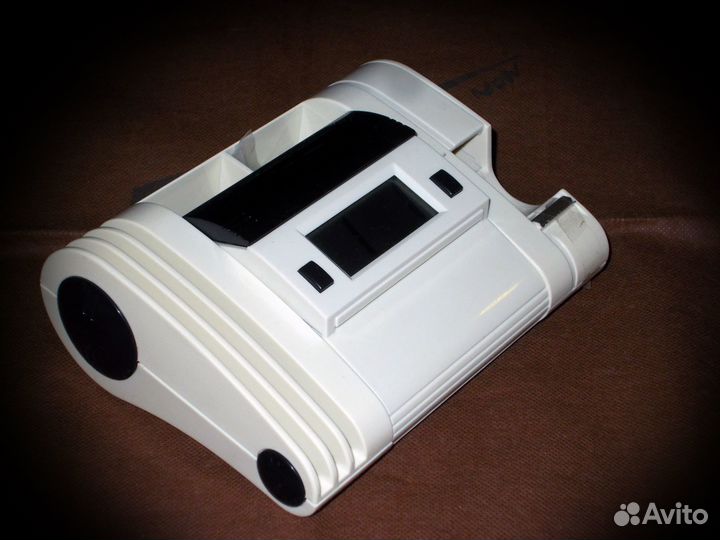 Диспенсер с часами канцелярский. Новый настольный