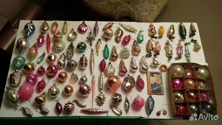 Винтажные елочные игрушки