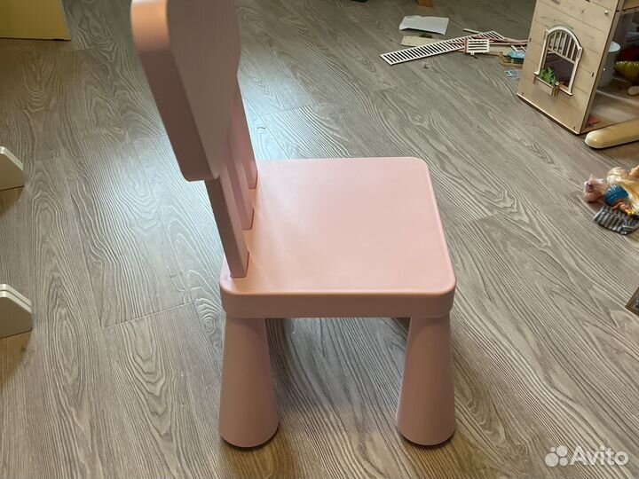 Стул детский розовый IKEA