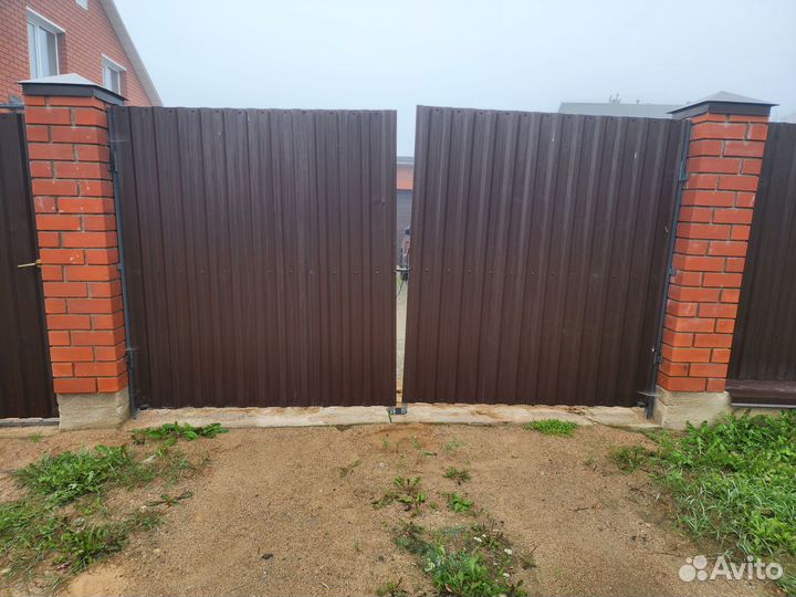 Ворота распашные бу с автоматикой Nice