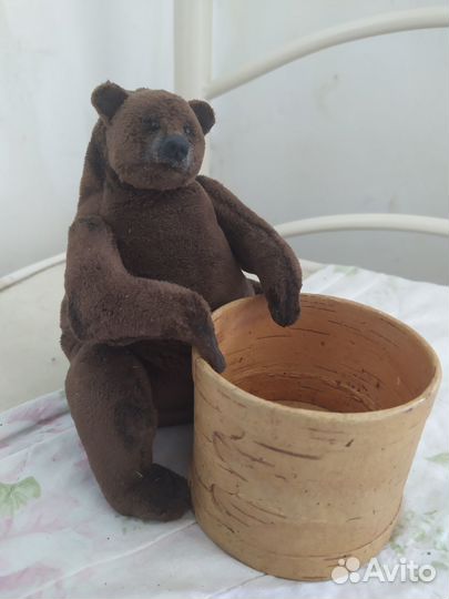 Мишка плюшевый реалистичный игрушка