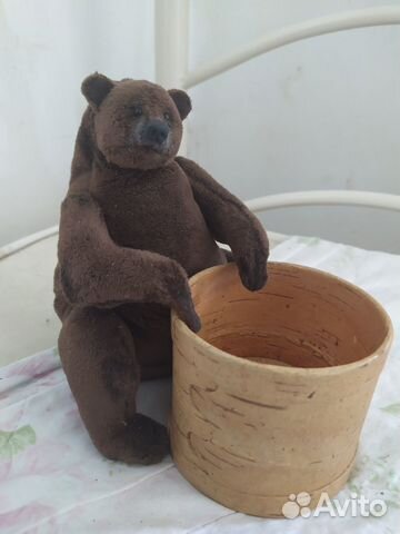 Мишка плюшевый реалистичный игрушка