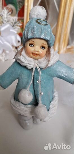 Ватная игрушка девочка Снегурочка