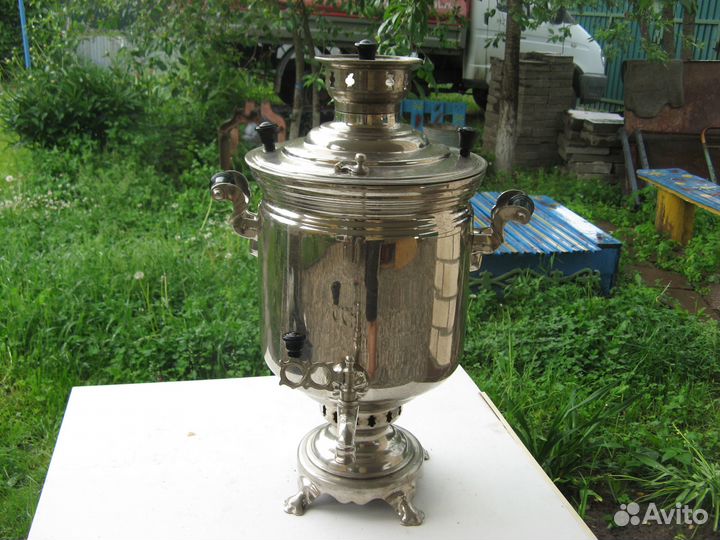 Самовар угольный на 7 л отличный, как новый Тула