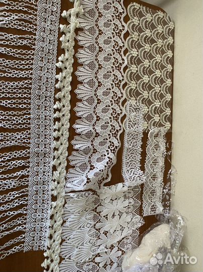 Кружева,бахрома,апликации,ткани для рукоделия