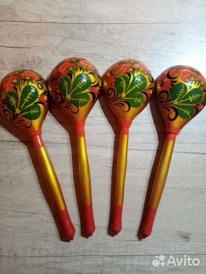 Деревянные ложки с росписью
