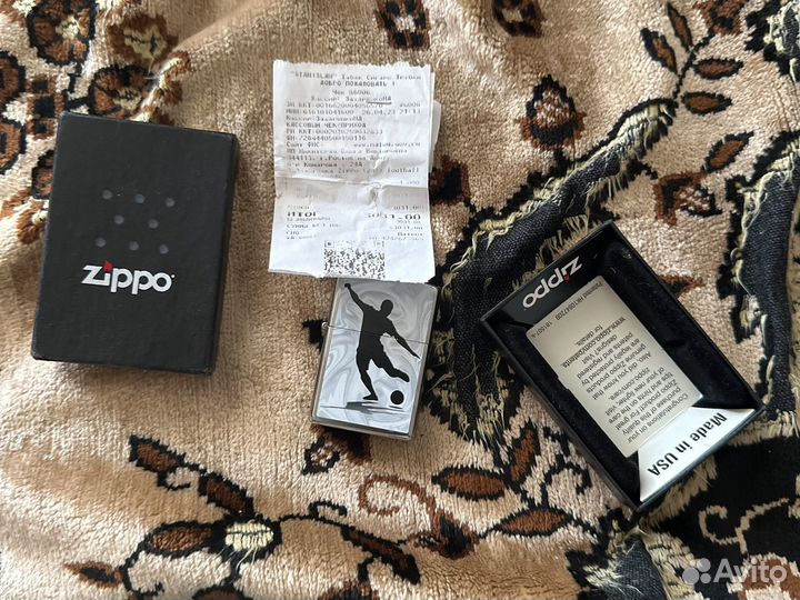 Зажигалка zippo 207 soccer player design