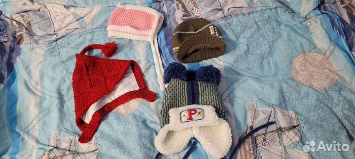 Шапки мальчик/девока,кепки от 0 до 3х лет