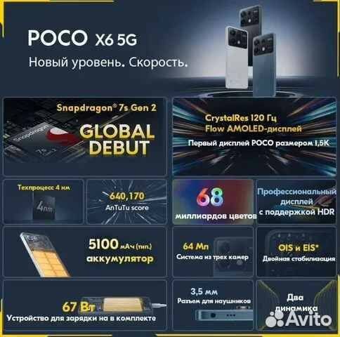 Xiaomi Poco X6, 8/256 ГБ