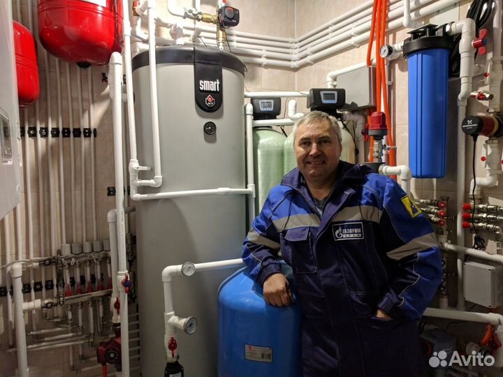 Монтаж автономного отопления и водоснабжения