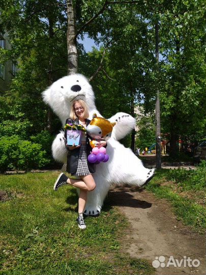 Поздравление от белого мишки медведь на праздник