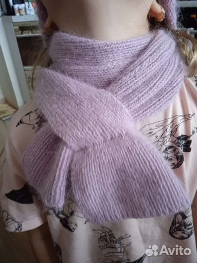 Комплект шапка и шарф для девочки