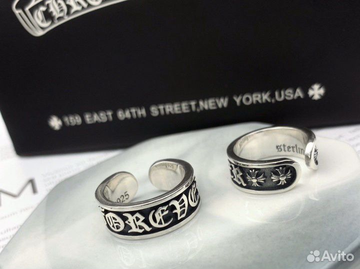 Серебряное кольцо Chrome Hearts