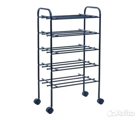 Обувница Leset Комо 5 с колесами (черный)