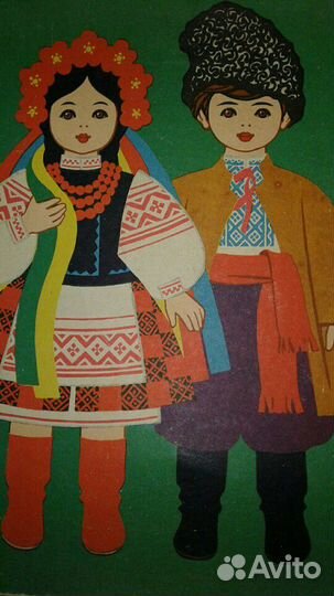 Редкая.Игра на магнитах Одень куклу,развивающая