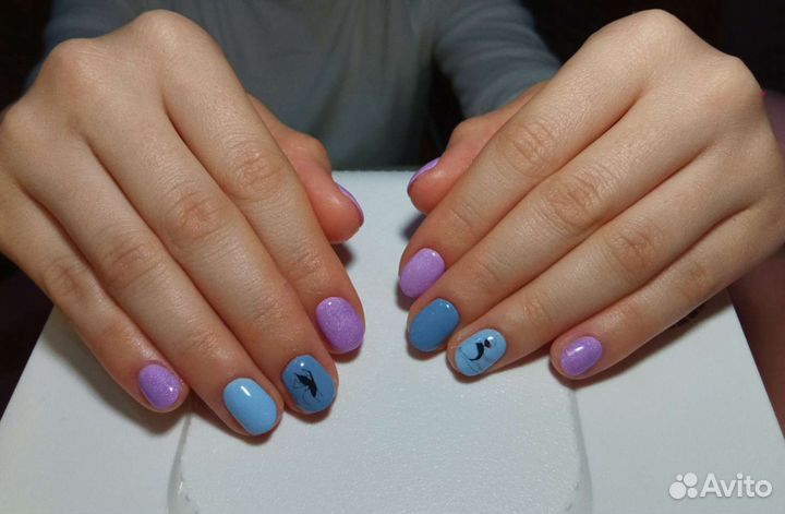 Маникюр с укреплением и покрытием юзр