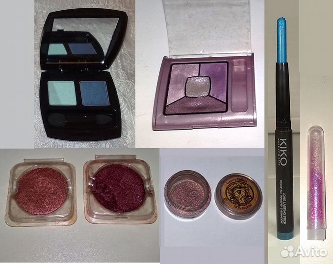 Тени Avon - новые и др. блестящие - бу