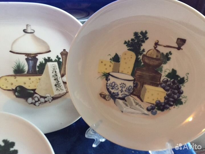 Сервиз гдр Kahla Сырный набор Бронь