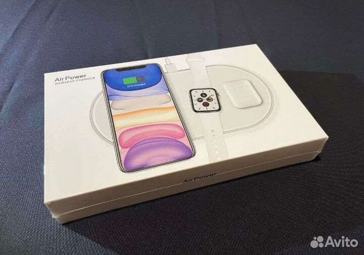 Беспроводная зарядка 3в1