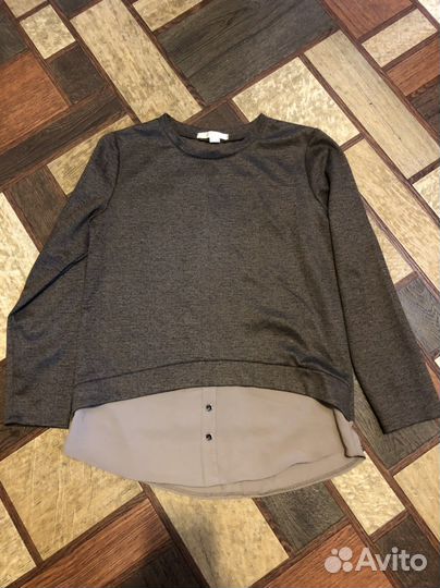 Джинсы, блузка, кофта