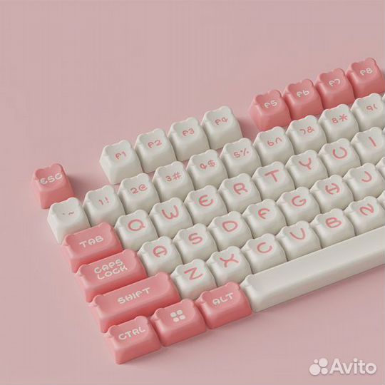 Кейкапы Сет Akko Sakura Bear OEM (122-key)